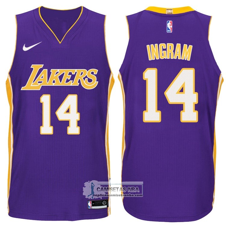 camiseta lakers violeta