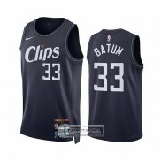 Camiseta Los Angeles Clippers Nicolas Batum NO 33 Ciudad 2023-24 Azul