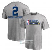 Camiseta Manga Corta All Star 2024 Shai Gilgeous-Alexander Gris