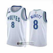 Camiseta Minnesota Timberwolves Josh Minott NO 8 Classic 2023-24 Blanco