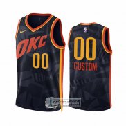 Camiseta Oklahoma City Thunder Personalizada Ciudad 2023-24 Negro