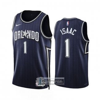 Camiseta Orlando Magic Jonathan Isaac NO 1 Ciudad 2023-24 Azul