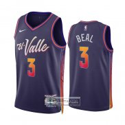 Camiseta Phoenix Suns Bradley Beal NO 3 Ciudad 2023-24 Violeta