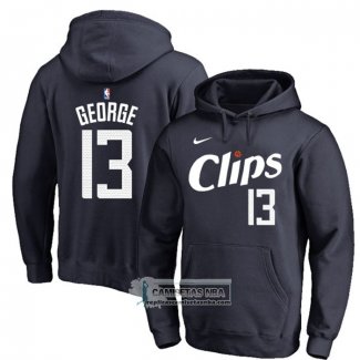 Sudaderas con Capucha Los Angeles Clippers Paul George Ciudad 2023-24 Azul