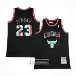 Camiseta Chicago Bulls Michael Jordan NO 23 Mitchell & Ness 1997-98 Negro2