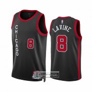 Camiseta Chicago Bulls Zach Lavine NO 8 Ciudad 2023-24 Negro