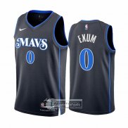 Camiseta Dallas Mavericks Dante Exum NO 0 Ciudad 2023-24 Azul