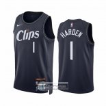 Camiseta Los Angeles Clippers James Harden NO 1 Ciudad 2023-24 Azul