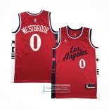 Camiseta Los Angeles Clippers Russell Westbrook NO 0 Statement 2024-25 Rojo