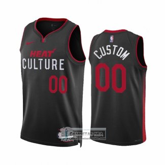 Camiseta Miami Heat Personalizada Ciudad 2023-24 Negro