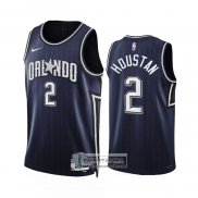 Camiseta Orlando Magic Caleb Houstan NO 2 Ciudad 2023-24 Azul