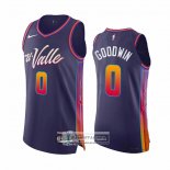 Camiseta Phoenix Suns Jordan Goodwin NO 0 Ciudad Autentico 2023-24 Violeta