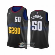 Camiseta Denver Nuggets Aaron Gordon NO 50 Ciudad 2023-24 Negro