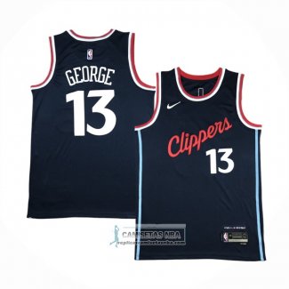 Camiseta Los Angeles Clippers Paul George NO 13 Icon 2024-25 Azul