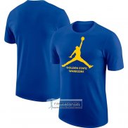 Camiseta Manga Corta Golden State Warriors Essential Jumpman Azul