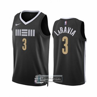 Camiseta Memphis Grizzlies Jake Laravia NO 3 Ciudad 2023-24 Negro