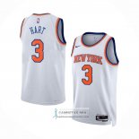Camiseta New York Knicks Josh Hart NO 3 Association Blanco