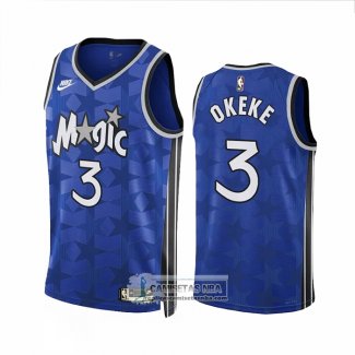 Camiseta Orlando Magic Chuma Okeke NO 3 Classic 2023-24 Azul