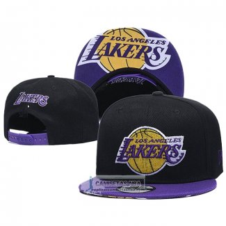 Gorra Los Angeles Lakers Adjustable Flat Brim 9FIFTY Negro Violeta