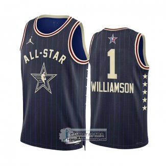 Camiseta All Star 2024 New Orleans Pelicans Zion Williamson NO 1 Azul