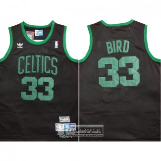 Camiseta Boston Celtics Larry Bird NO 33 Negro