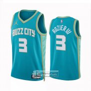 Camiseta Charlotte Hornets Terry Rozier III NO 3 Ciudad 2023-24 Verde