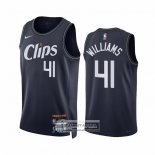 Camiseta Los Angeles Clippers Bryson Williams NO 41 Ciudad 2023-24 Azul