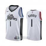 Camiseta Los Angeles Clippers James Harden NO 1 Ciudad 2019-20 Blanco