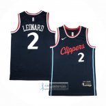 Camiseta Los Angeles Clippers Kawhi Leonard NO 2 Icon 2024-25 Azul