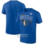 Camiseta Manga Corta Dallas Mavericks 2024 Southwest Division Champions Azul