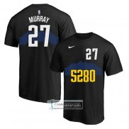 Camiseta Manga Corta Denver Nuggets Jamal Murray Ciudad 2023-24 Negro