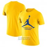 Camiseta Manga Corta Golden State Warriors Essential Jumpman Amarillo