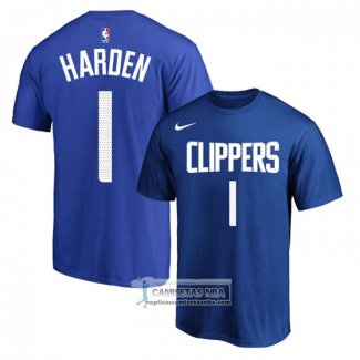 Camiseta Manga Corta Los Angeles Clippers James Harden Icon Azul