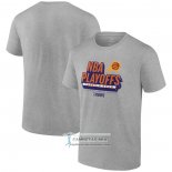 Camiseta Manga Corta Phoenix Suns 2024 NBA Playoffs Gris