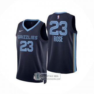 Camiseta Memphis Grizzlies Derrick Rose NO 23 Icon Azul