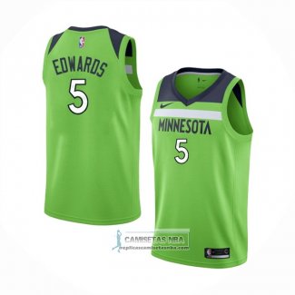 Camiseta Minnesota Timberwolves Anthony Edwards NO 5 Statement Verde