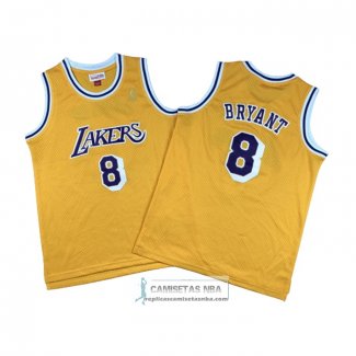 Camiseta Nino Los Angeles Lakers Kobe Bryant NO 8 Icon 2018-19 Amarillo