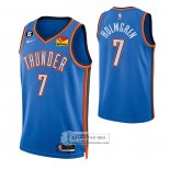 Camiseta Oklahoma City Thunder Chet Holmgren NO 7 Icon Azul