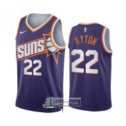 Camiseta Phoenix Suns Deandre Ayton NO 22 Icon 2023-24 Violeta