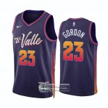Camiseta Phoenix Suns Eric Gordon NO 23 Ciudad 2023-24 Violeta