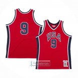 Camiseta USA 1984 Michael Jordan NO 9 Rojo