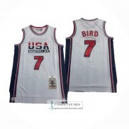 Camiseta USA 1992 Larry Bird NO 7 Blanco1