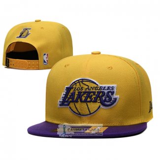 Gorra Los Angeles Lakers Adjustable Amarillo Violeta