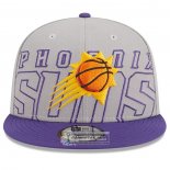 Gorra Phoenix Suns 2023 NBA Draft 9FIFTY Snapback Gris Violeta