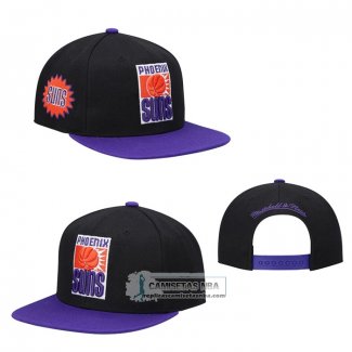 Gorra Phoenix Suns Mitchell & Ness Snapback Negro Violeta