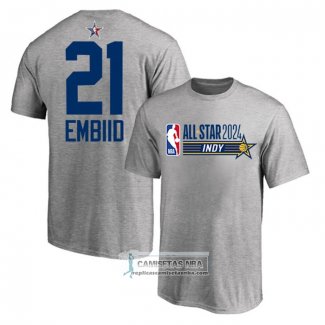 Camiseta Manga Corta All Star 2024 Joel Embiid Gris