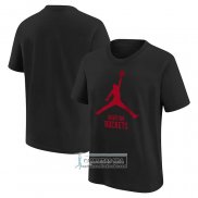 Camiseta Manga Corta Houston Rockets Essential Jumpman Negro