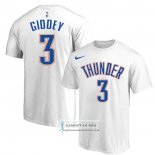 Camiseta Manga Corta Oklahoma City Thunder Josh Giddey Blanco