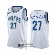 Camiseta Minnesota Timberwolves Rudy Gobert NO 27 Classic 2023-24 Blanco