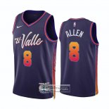 Camiseta Phoenix Suns Grayson Allen NO 8 Ciudad 2023-24 Violeta